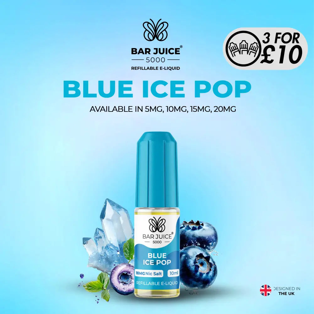 Bar Juice 5000 - 10MG Nic-Salts Blue Ice Pop / 10MG Nic-Salts