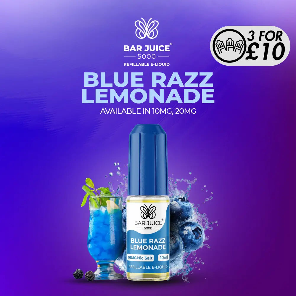 Bar Juice 5000 - 10MG Nic-Salts Blue Razz Lemonade / 10MG Nic-Salts