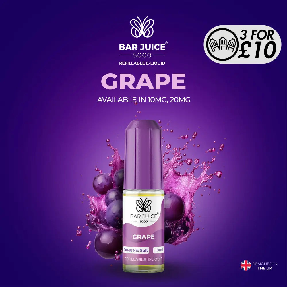 Bar Juice 5000 - 10MG Nic-Salts Grape / 10MG Nic-Salts