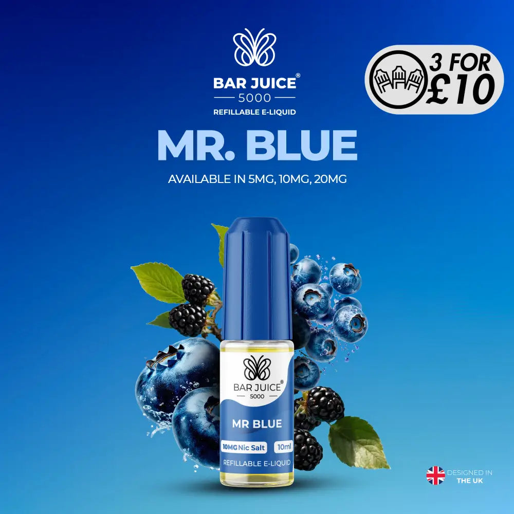 Bar Juice 5000 - 10MG Nic-Salts Mr Blue / 10MG Nic-Salts