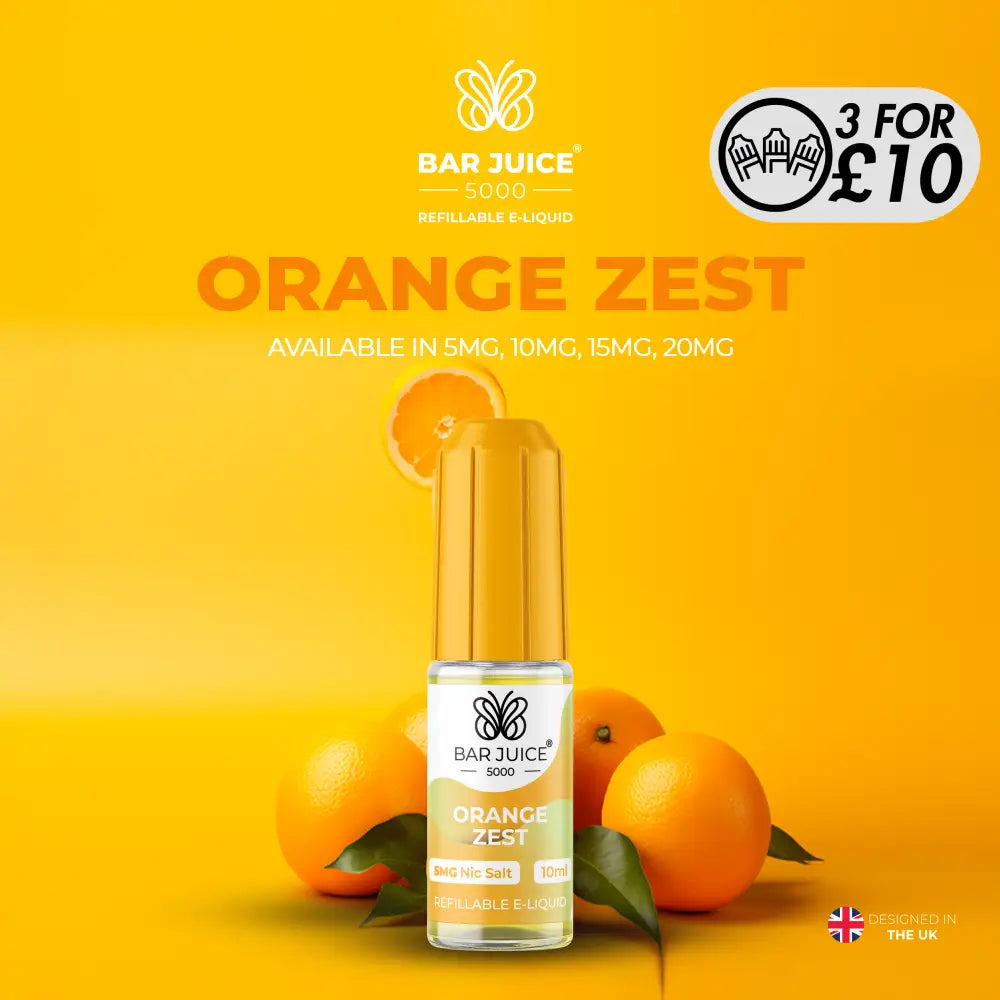 Bar Juice 5000 - 10MG Nic-Salts Orange Zest / 10MG Nic-Salts