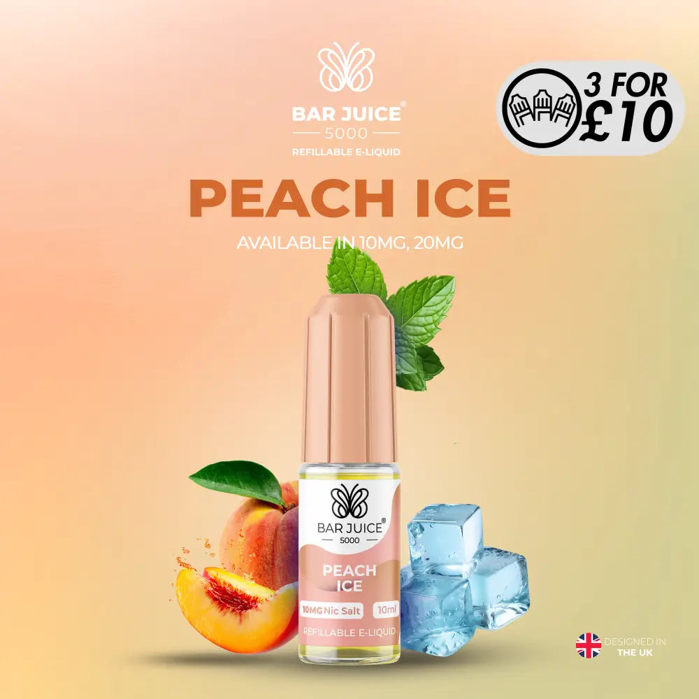 Bar Juice 5000 - 10MG Nic-Salts Peach Ice / 10MG Nic-Salts
