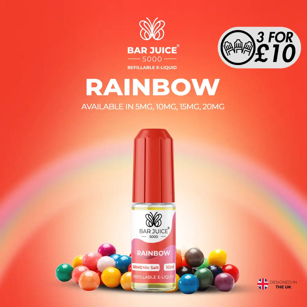Bar Juice 5000 - 10MG Nic-Salts Rainbow / 10MG Nic-Salts