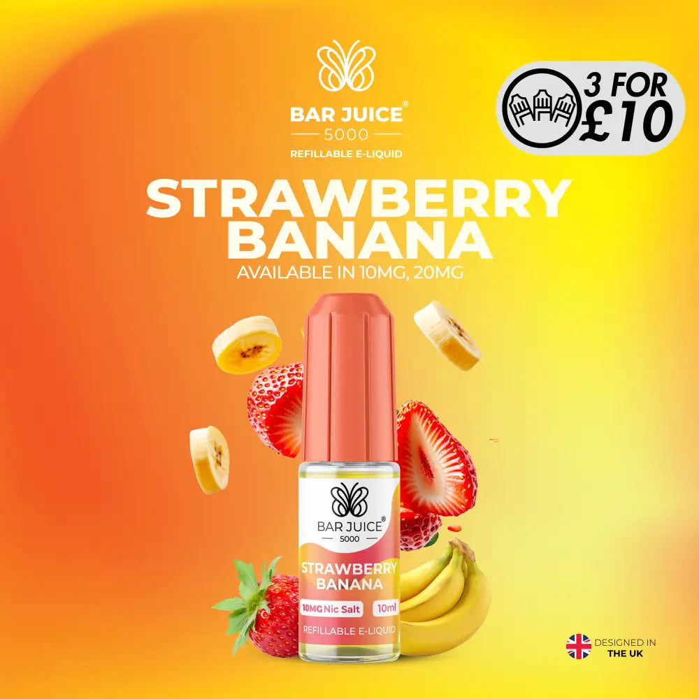 Bar Juice 5000 - 10MG Nic-Salts Strawberry Banana / 10MG Nic-Salts
