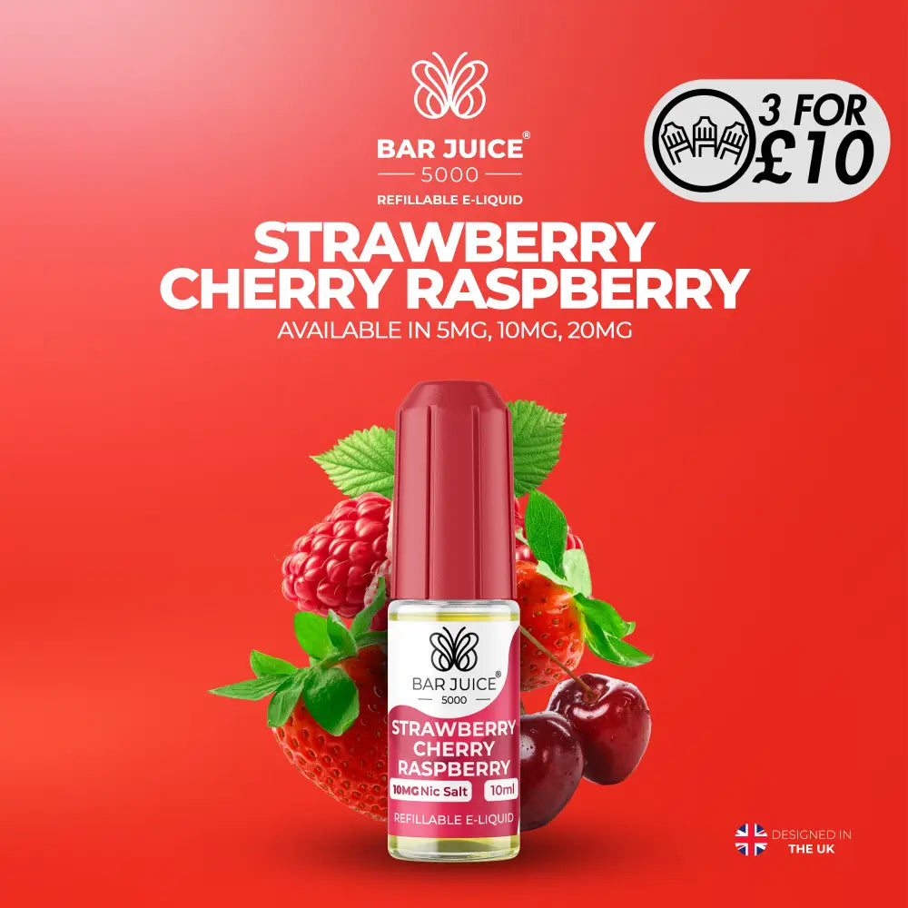 Bar Juice 5000 - 10MG Nic-Salts Strawberry Cherry Raspberry / 10MG Nic-Salts