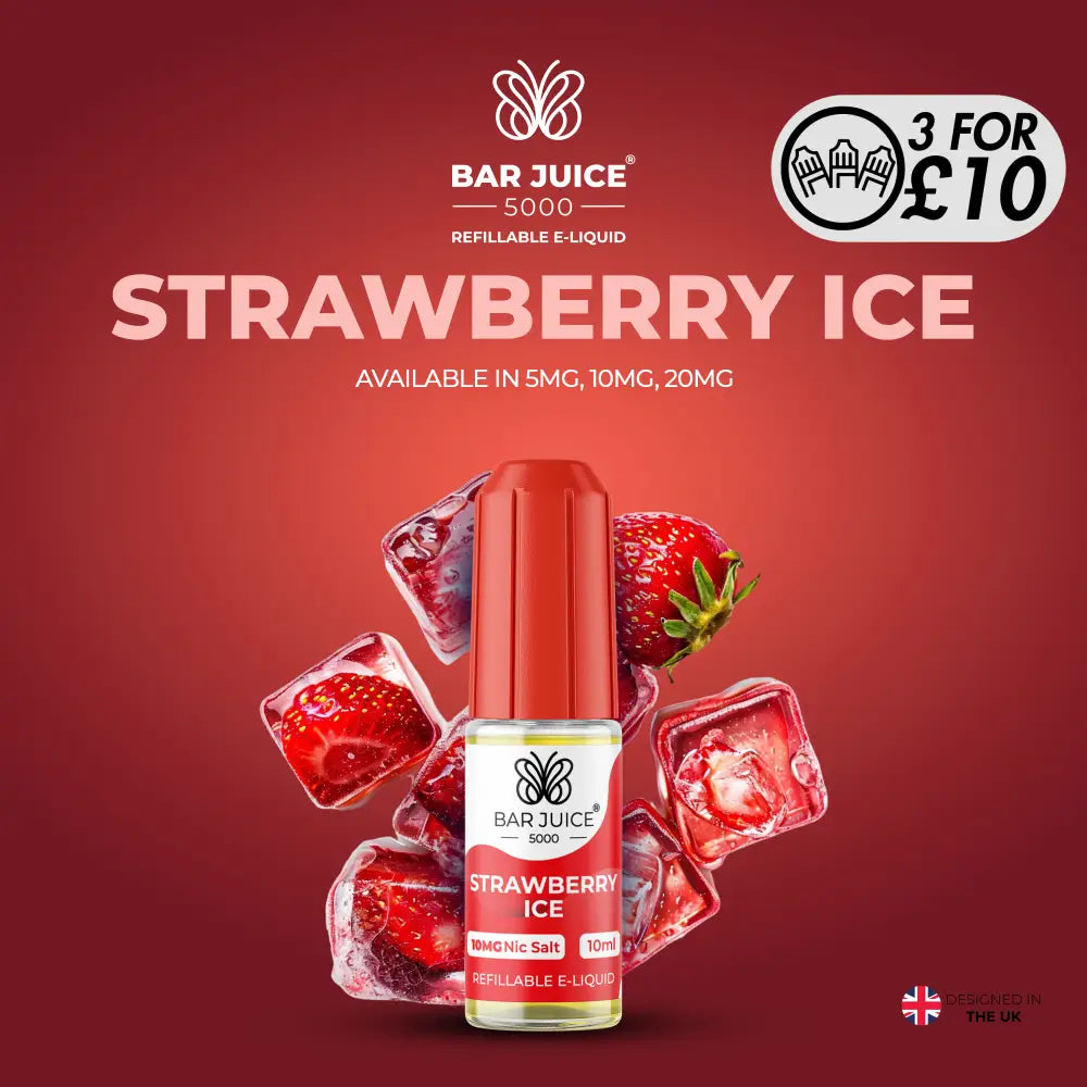 Bar Juice 5000 - 10MG Nic-Salts Strawberry Ice / 10MG Nic-Salts