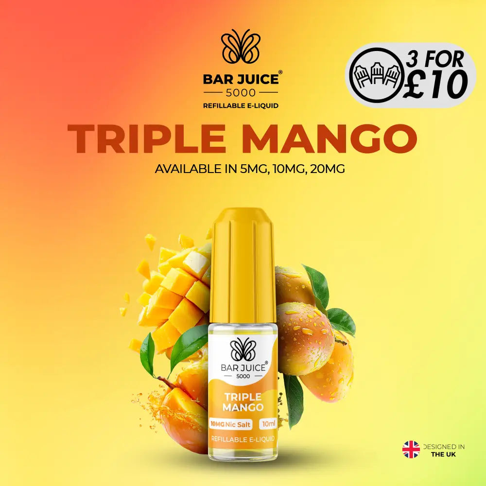 Bar Juice 5000 - 10MG Nic-Salts Triple Mango / 10MG Nic-Salts