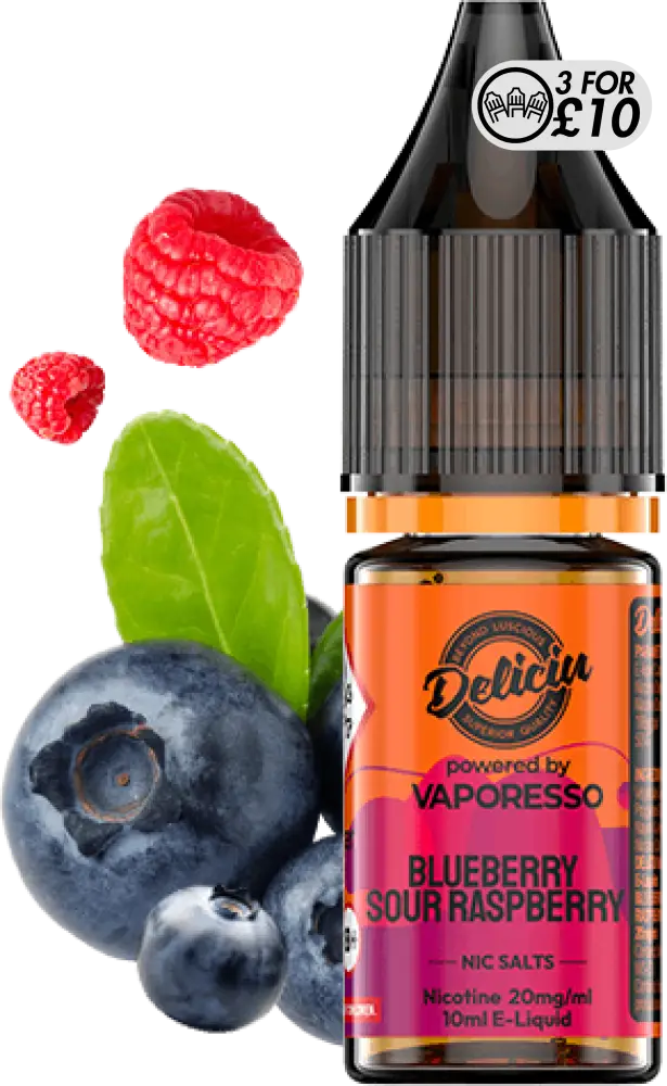 Deliciu - Nic-Salts Blueberry Sour Raspberry / 10MG Nic-Salts