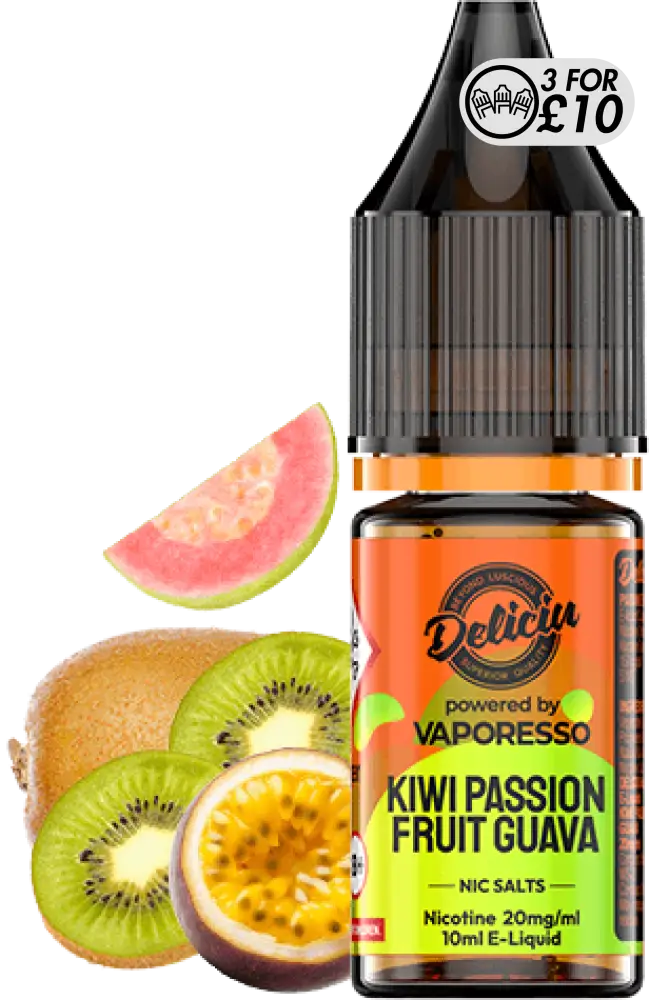 Deliciu - Nic-Salts Kiwi Passionfruit Guava / 10MG Nic-Salts