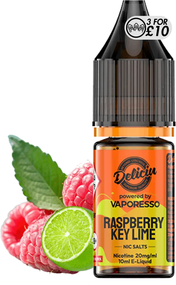 Deliciu - Nic-Salts Raspberry Key-Lime / 10MG Nic-Salts