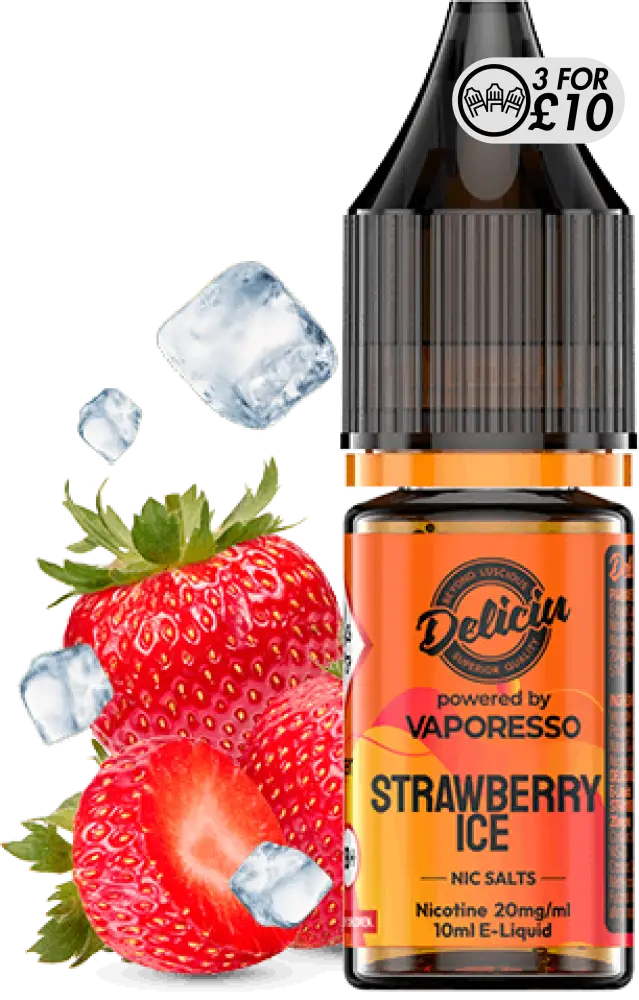 Deliciu - Nic-Salts Strawberry Ice / 10MG Nic-Salts