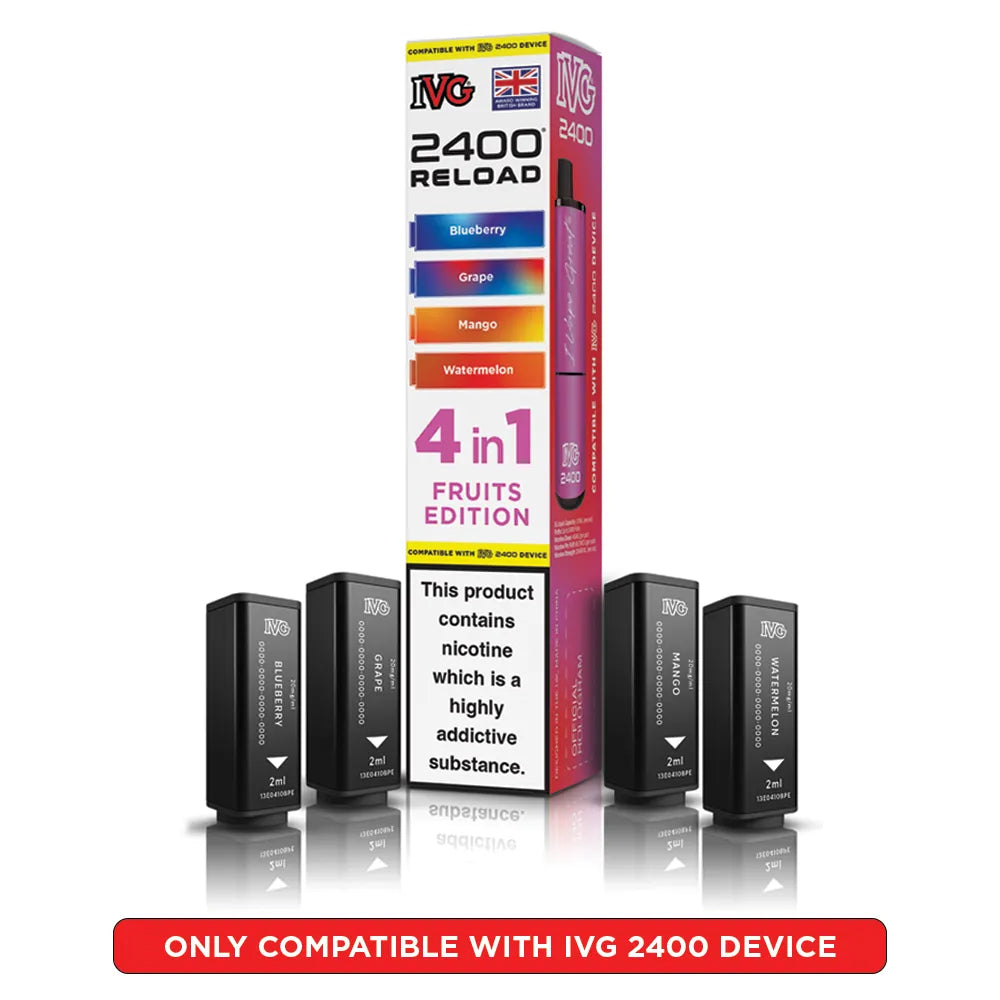 IVG 2400 Reload 4-in-1 Multi Flavour Edition - Prefilled Pods