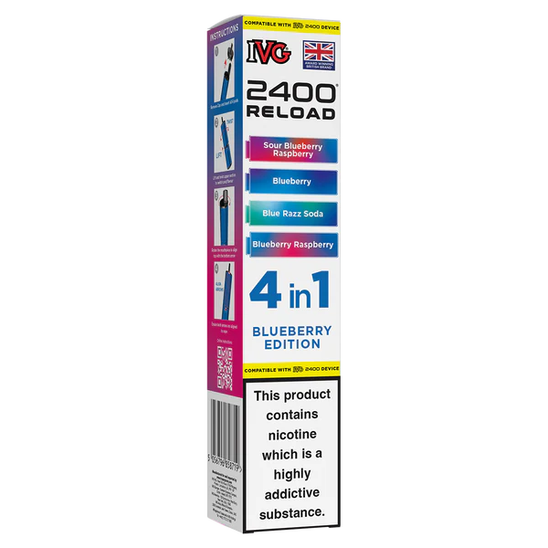 IVG 2400 Reload 4-in-1 Multi Flavour Edition - Prefilled Pods