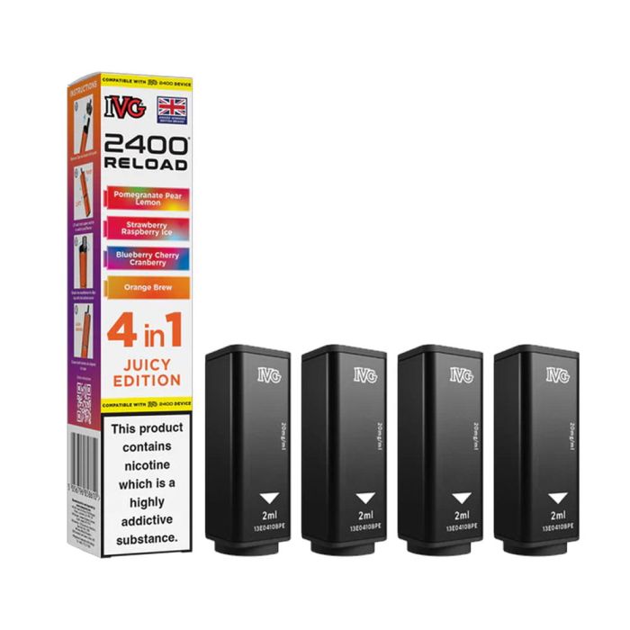 IVG 2400 Reload 4-in-1 Multi Flavour Edition - Prefilled Pods