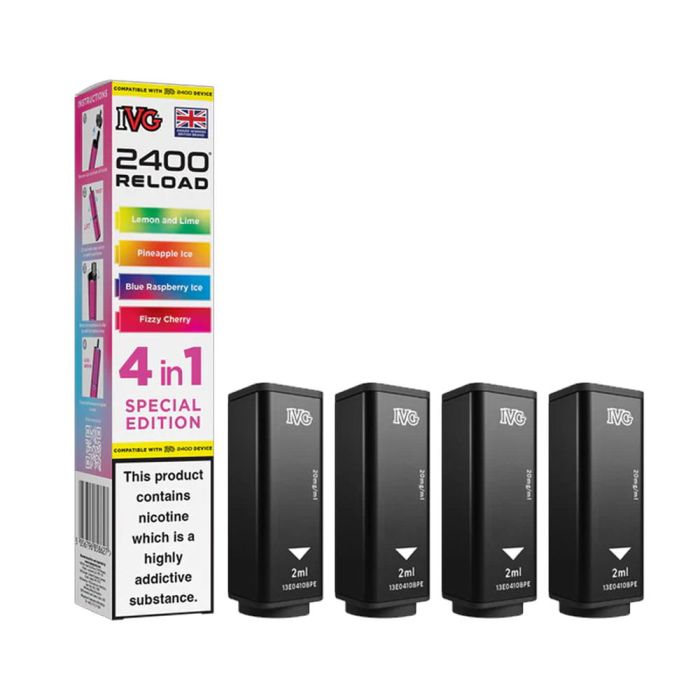 IVG 2400 Reload 4-in-1 Multi Flavour Edition - Prefilled Pods