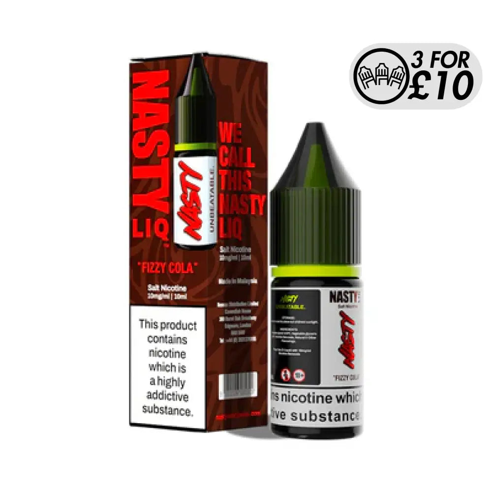 Nasty Liq - Nic-Salts Fizzy Cola / 10MG Nic-Salts