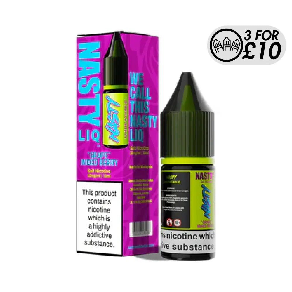 Nasty Liq - Nic-Salts Grape Mixed Berry / 10MG Nic-Salts