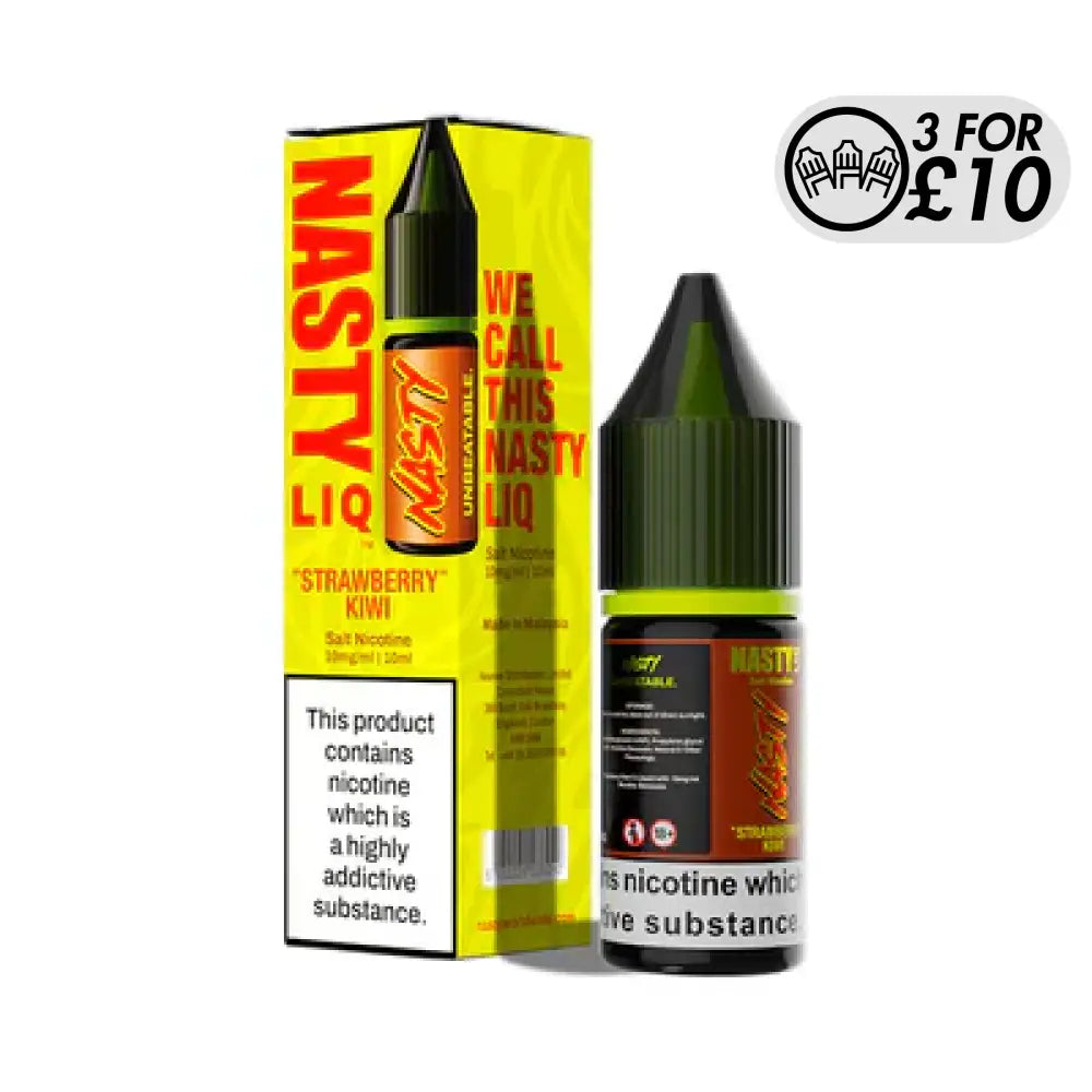 Nasty Liq - Nic-Salts Strawberry Kiwi / 10MG Nic-Salts