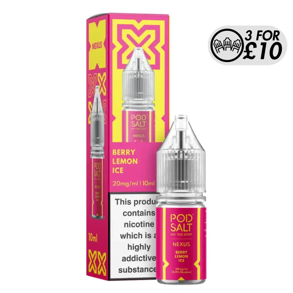 NEXUS Pod-Salt - Nic-Salts Berry Lemon Ice / 10MG Nic-Salts
