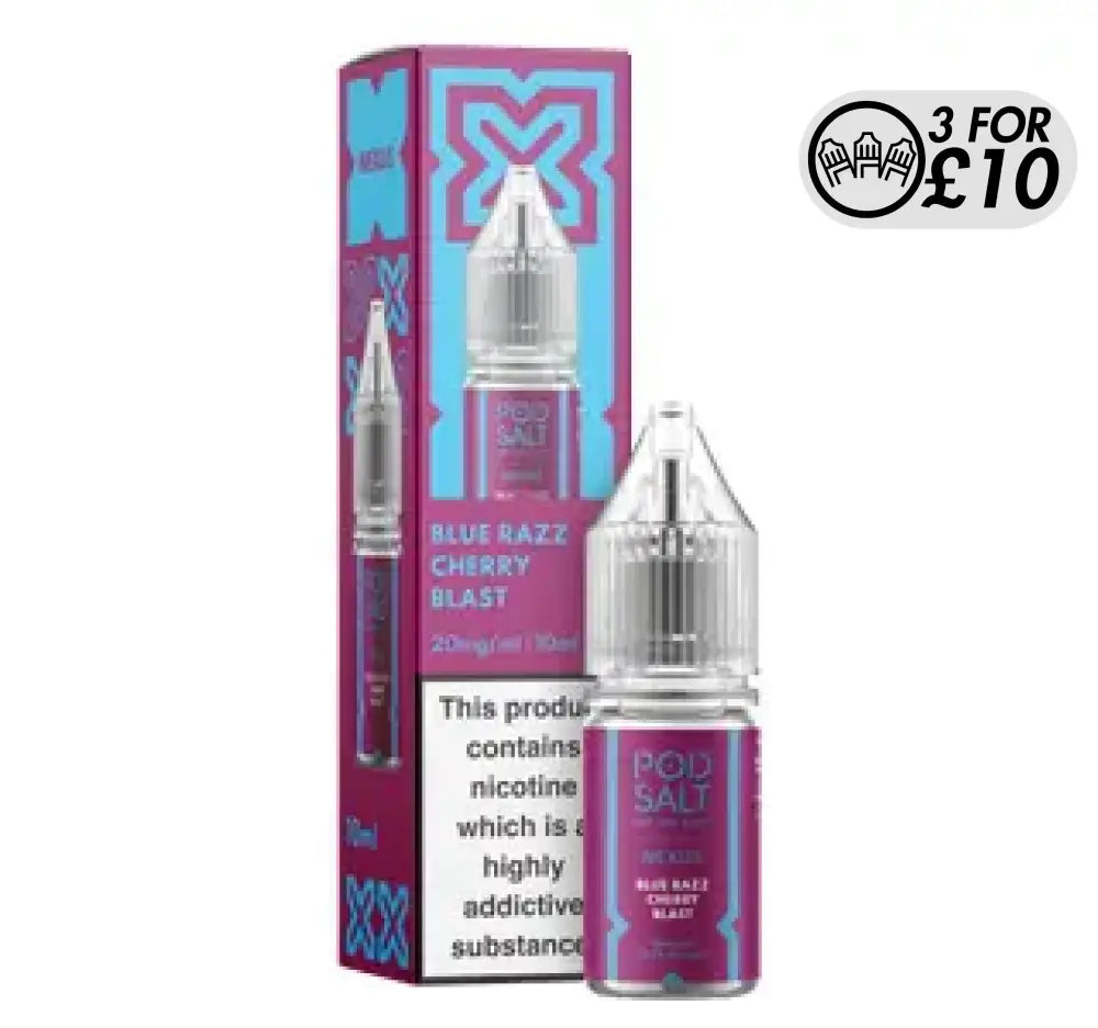 NEXUS Pod-Salt - Nic-Salts Blue Razz Cherry Burst / 10MG Nic-Salts