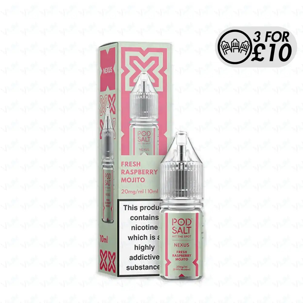 NEXUS Pod-Salt - Nic-Salts Fresh Raspberry Mojito / 10MG Nic-Salts