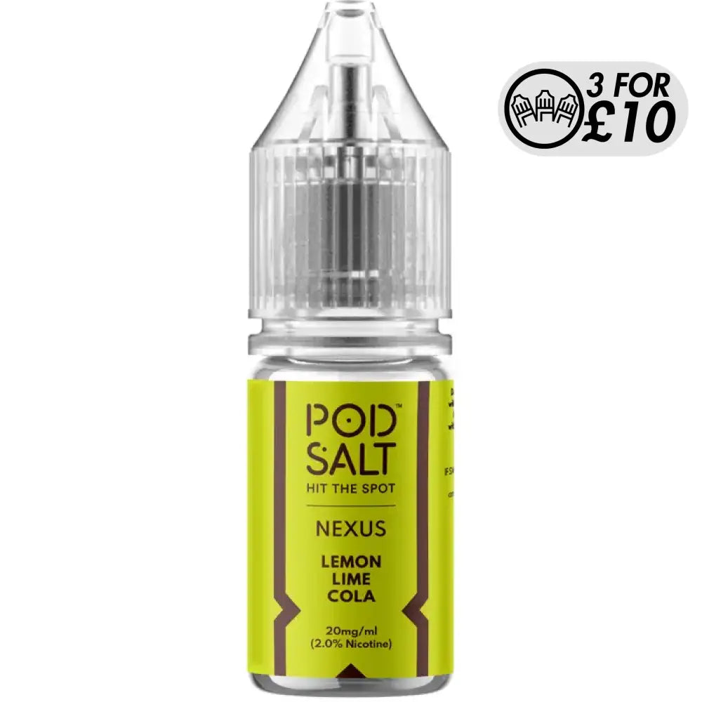 NEXUS Pod-Salt - Nic-Salts Lemon Lime Cola / 10mg Nic-Salts