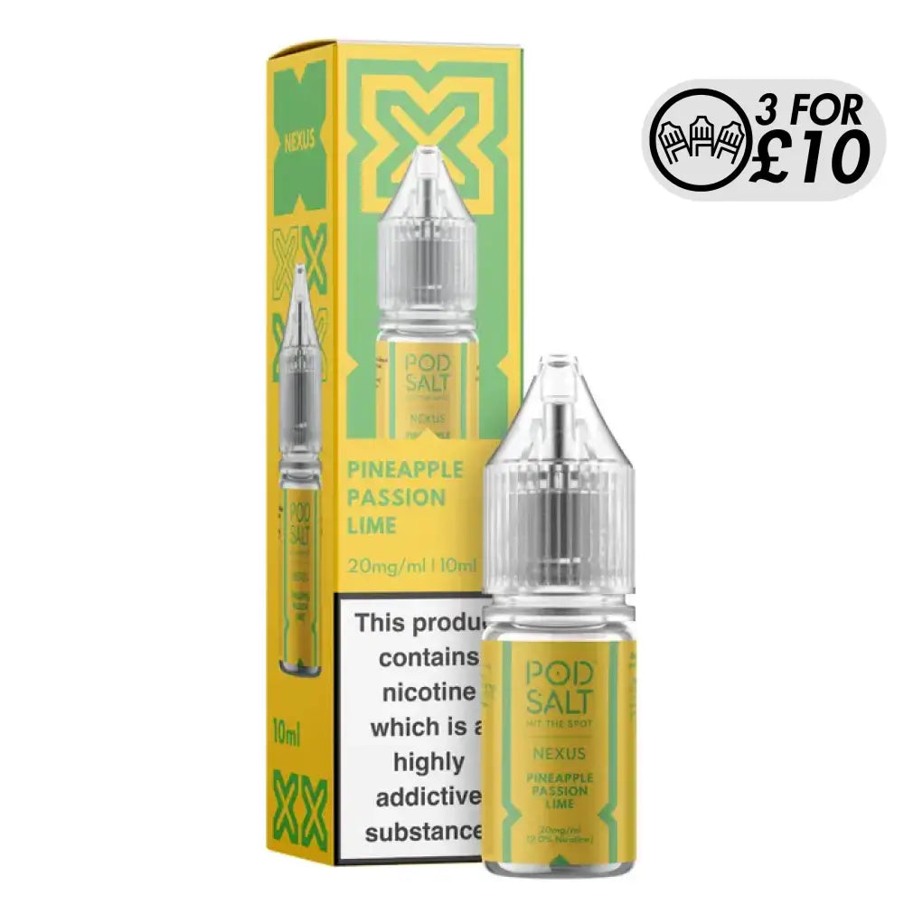 NEXUS Pod-Salt - Nic-Salts Pineapple Passion Lime / 10MG Nic-Salts