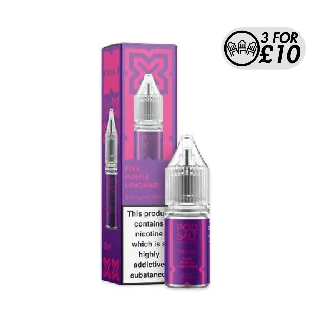NEXUS Pod-Salt - Nic-Salts Pink Purple Lemonade / 10mg Nic-Salts
