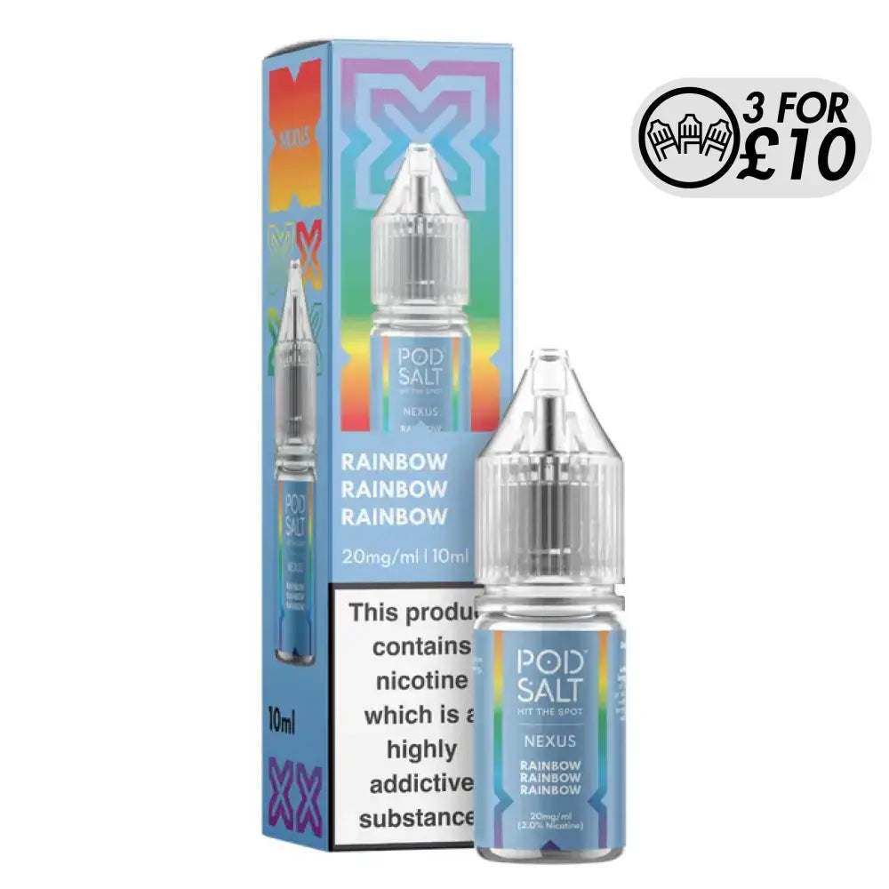 NEXUS Pod-Salt - Nic-Salts Rainbow Rainbow Rainbow / 10MG Nic-Salts