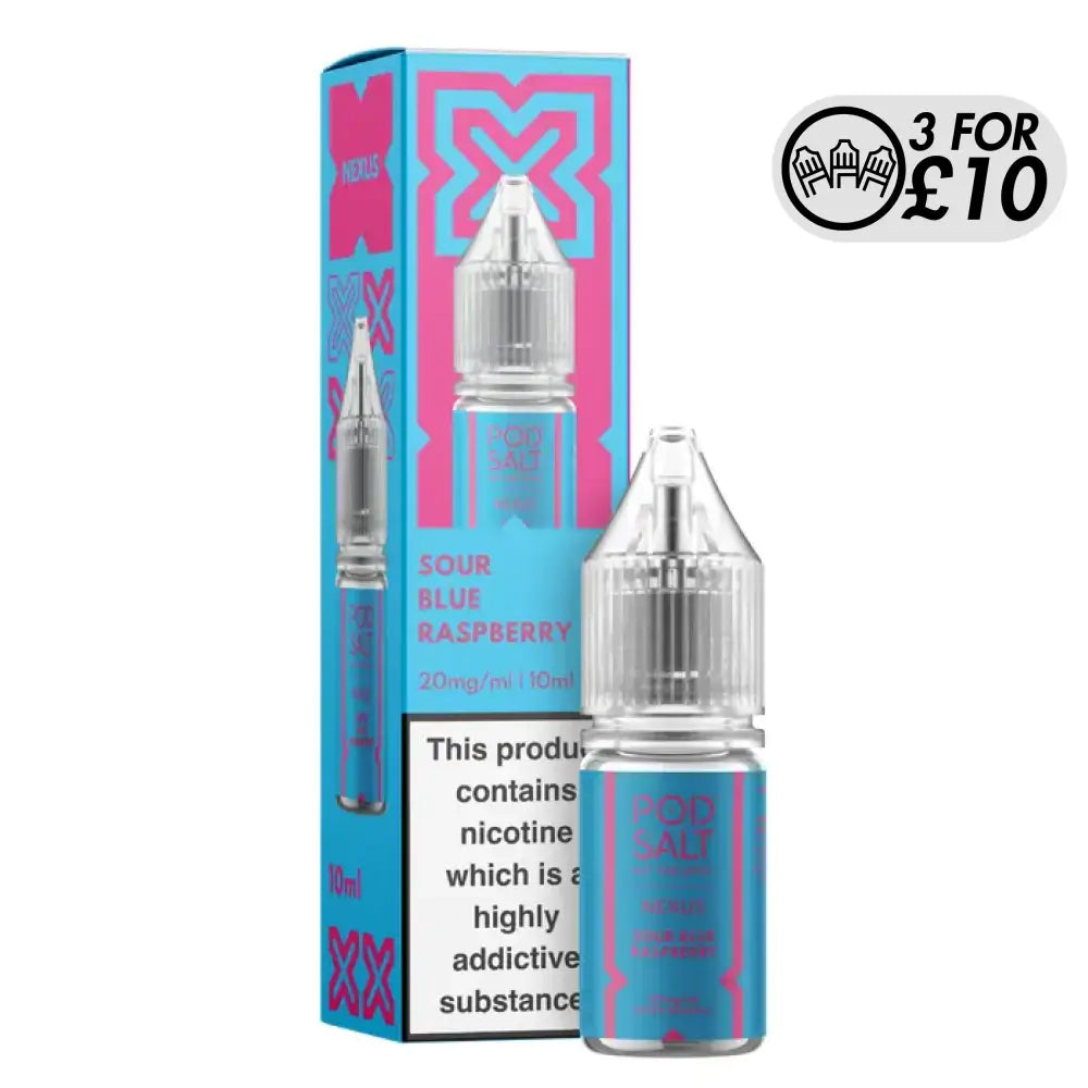 NEXUS Pod-Salt - Nic-Salts Sour Blue Raspberry / 10MG Nic-Salts