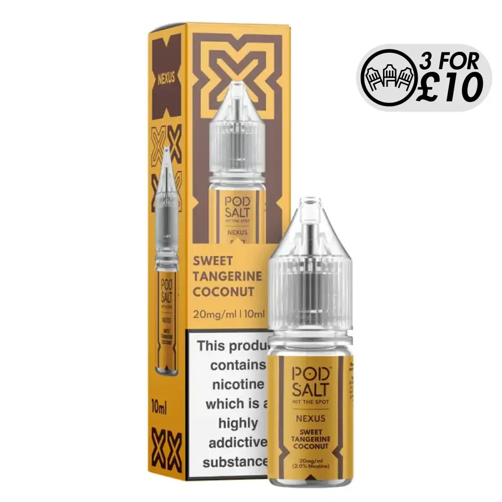 NEXUS Pod-Salt - Nic-Salts Sweet Tangerine Coconut / 10MG Nic-Salts