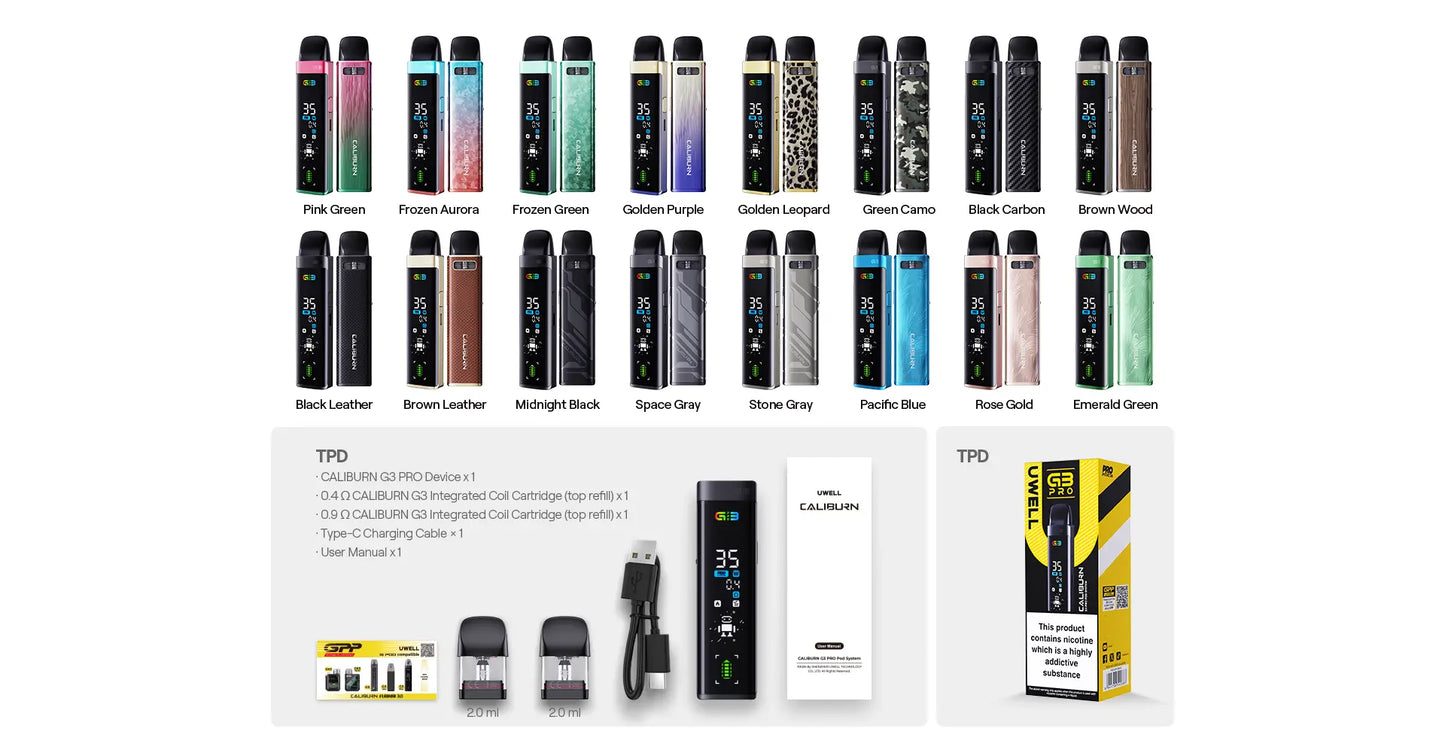 Uwell Caliburn G3 PRO - Pod Systems