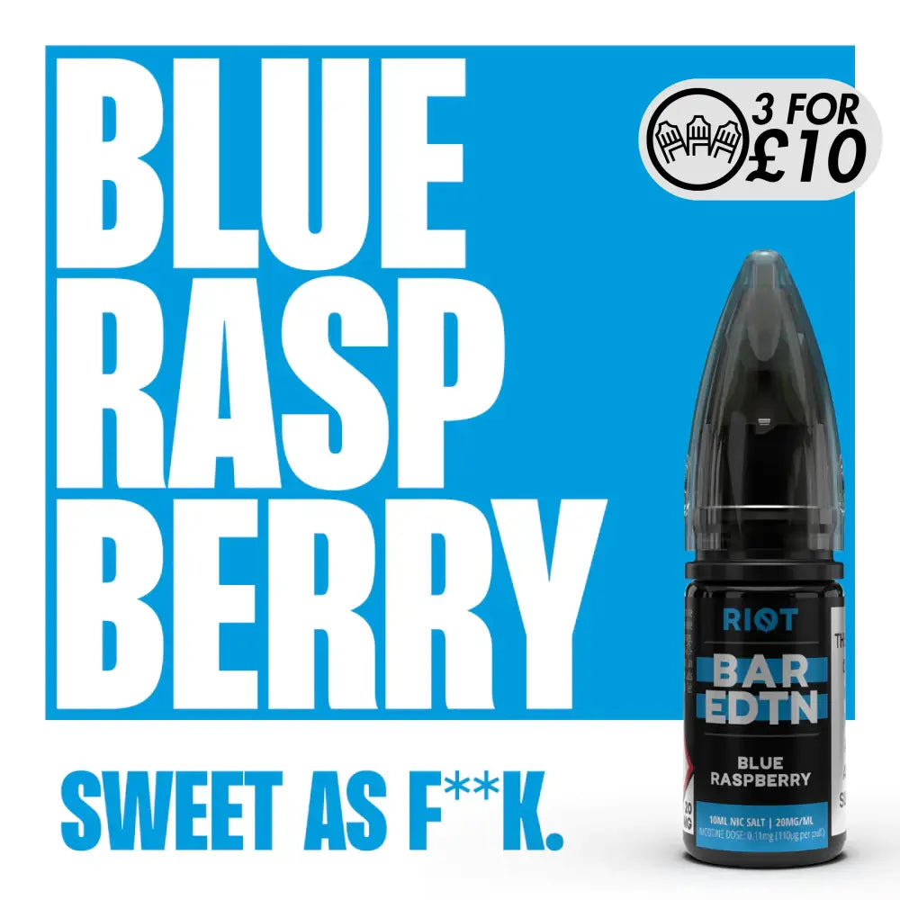 Riot Squad - Bar EDTN Edition - Nic-Salts Blue Raspberry / 5MG Nic-Salts