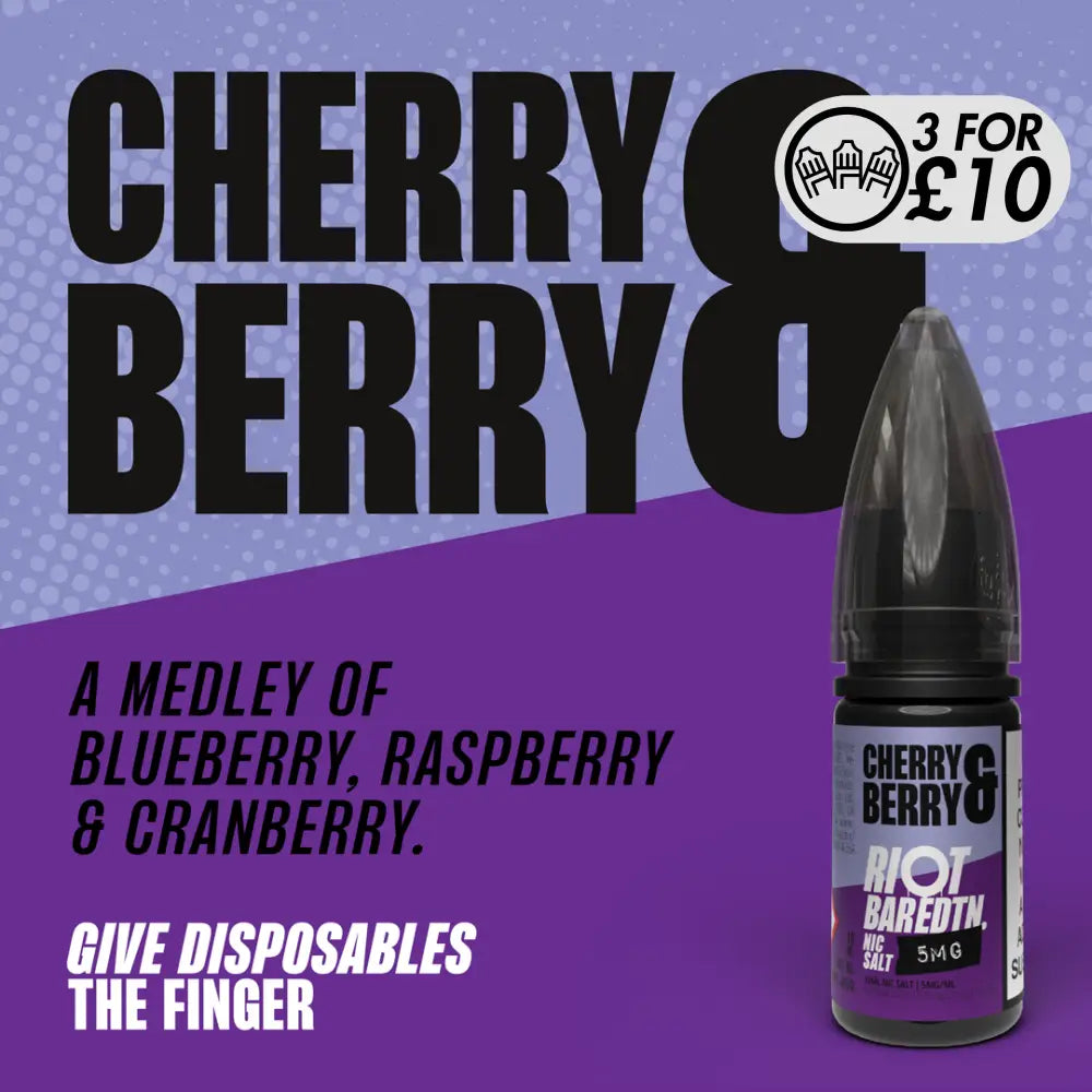 Riot Squad - Bar EDTN Edition - Nic-Salts Cherry & Berry / 5MG Nic-Salts