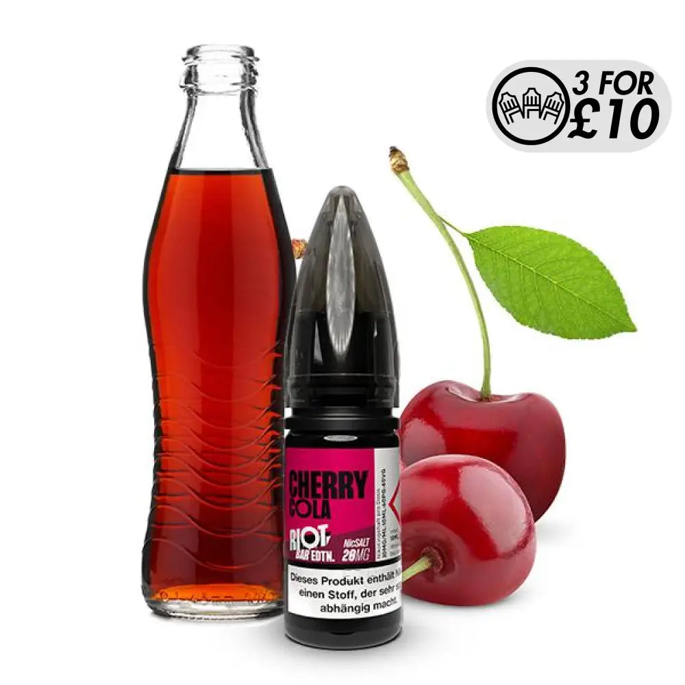 Riot Squad - Bar EDTN Edition - Nic-Salts Cherry Cola / 5MG Nic-Salts