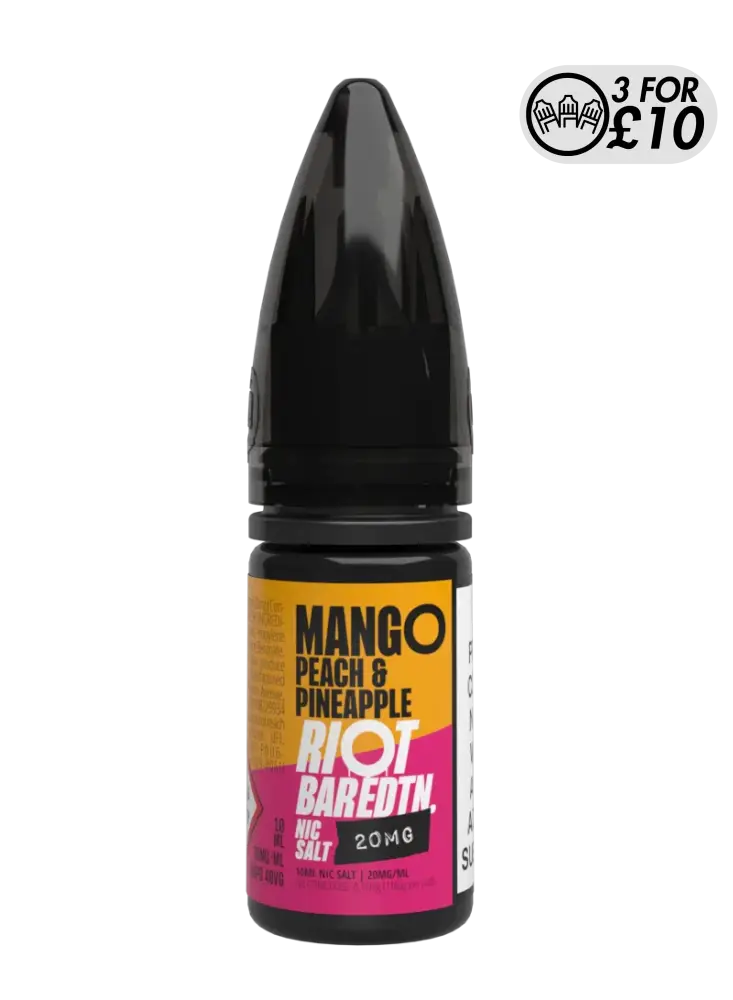 Riot Squad - Bar EDTN Edition - Nic-Salts Mango Peach & Pineapple / 10MG Nic-Salts