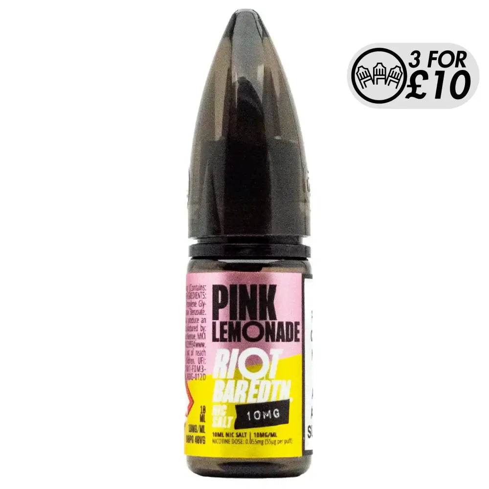 Riot Squad - Bar EDTN Edition - Nic-Salts Pink Lemonade / 5MG Nic-Salts