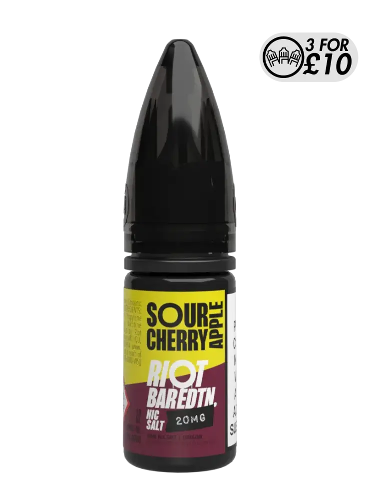 Riot Squad - Bar EDTN Edition - Nic-Salts Sour Cherry Apple / 5MG Nic-Salts