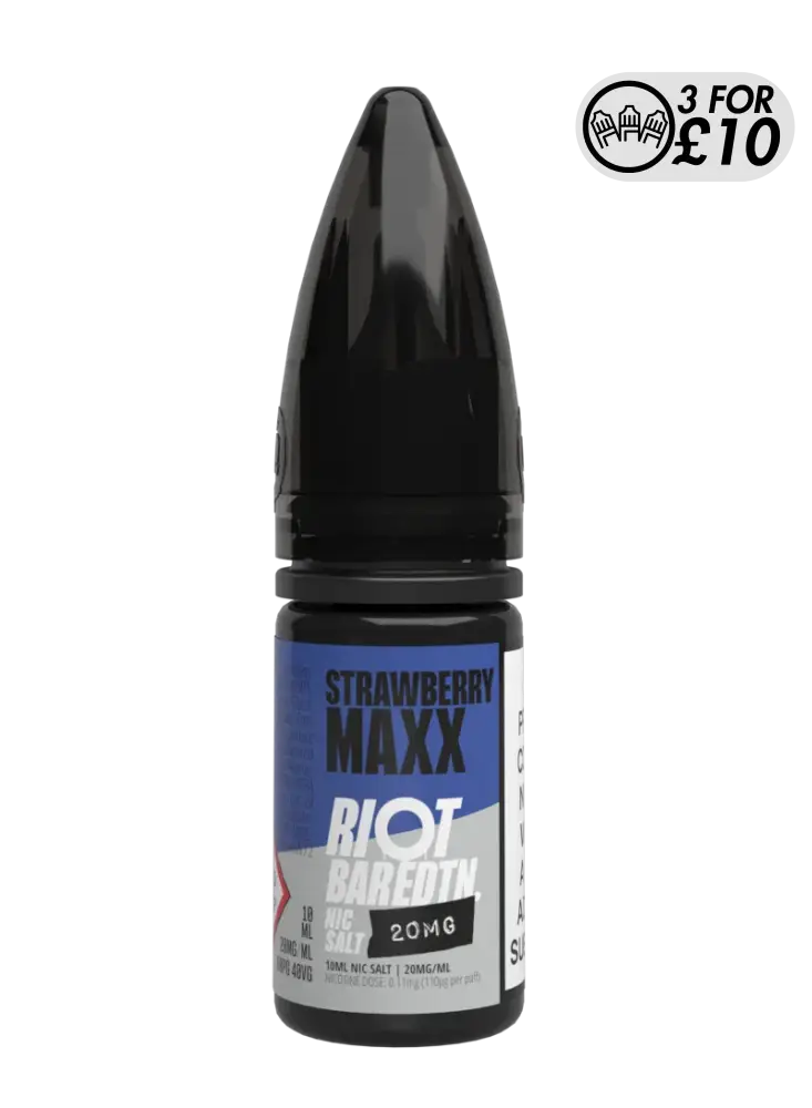 Riot Squad - Bar EDTN Edition - Nic-Salts Strawberry Maxx / 5MG Nic-Salts