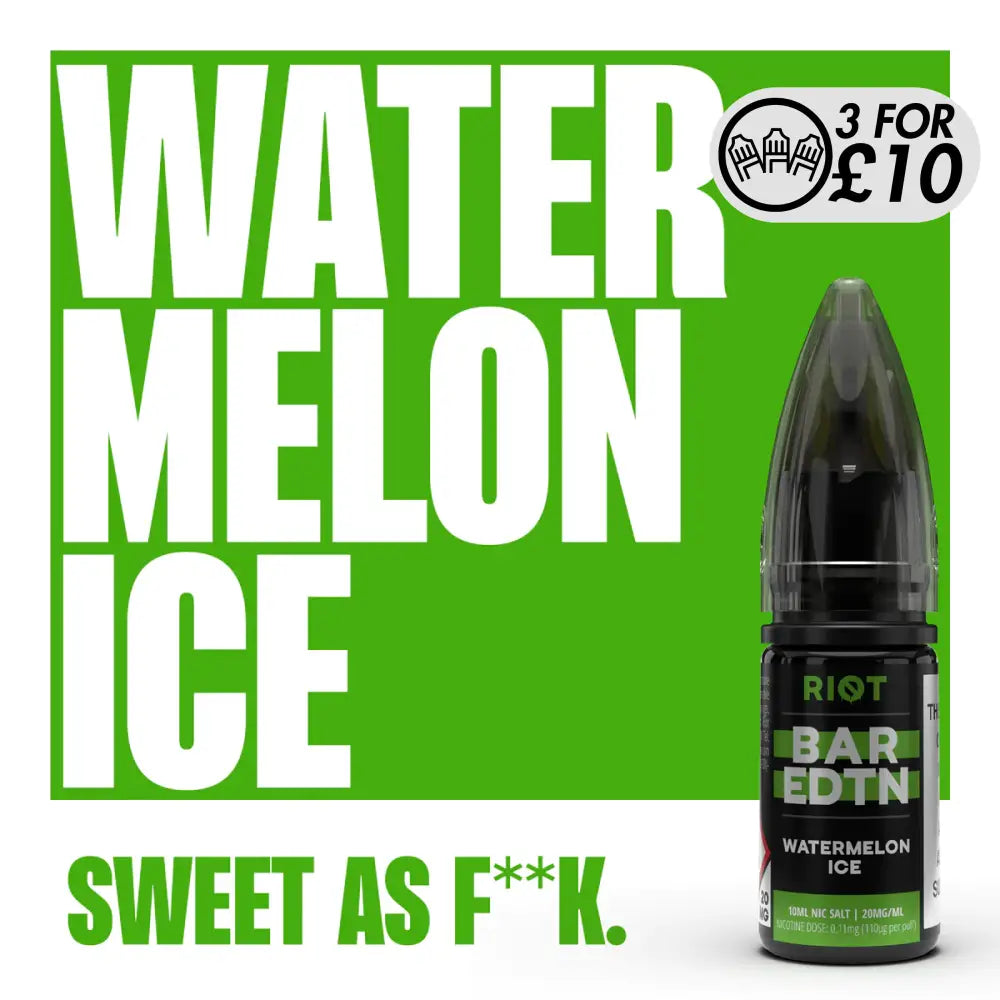 Riot Squad - Bar EDTN Edition - Nic-Salts Watermelon Ice / 5MG Nic-Salts