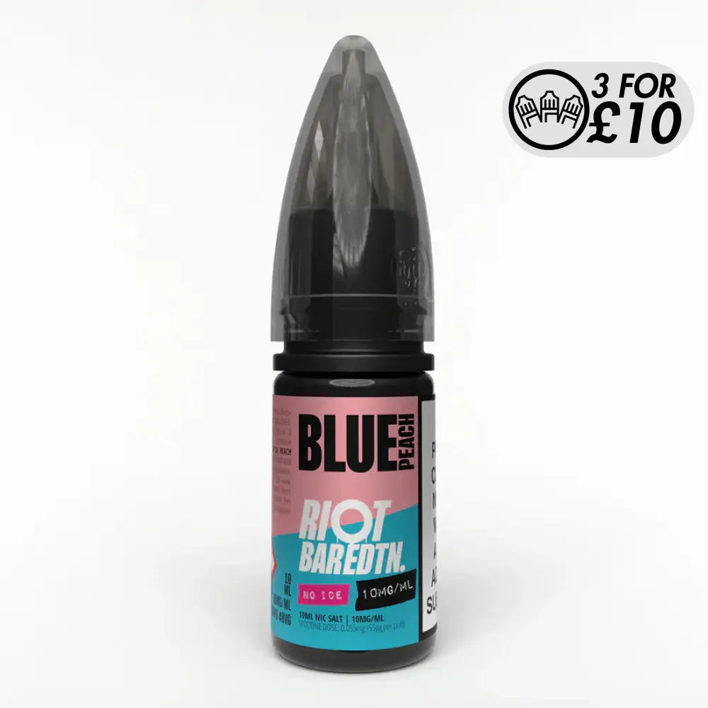 Riot Squad - Bar EDTN Edition NO ICE - Nic-Salts Blue Peach / 10MG Nic-Salts