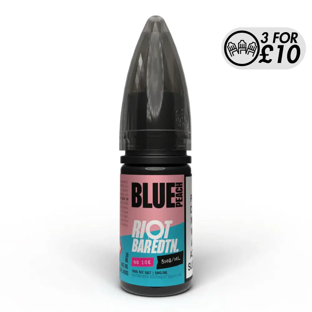 Riot Squad - Bar EDTN Edition NO ICE - Nic-Salts Blue Peach / 5MG Nic-Salts