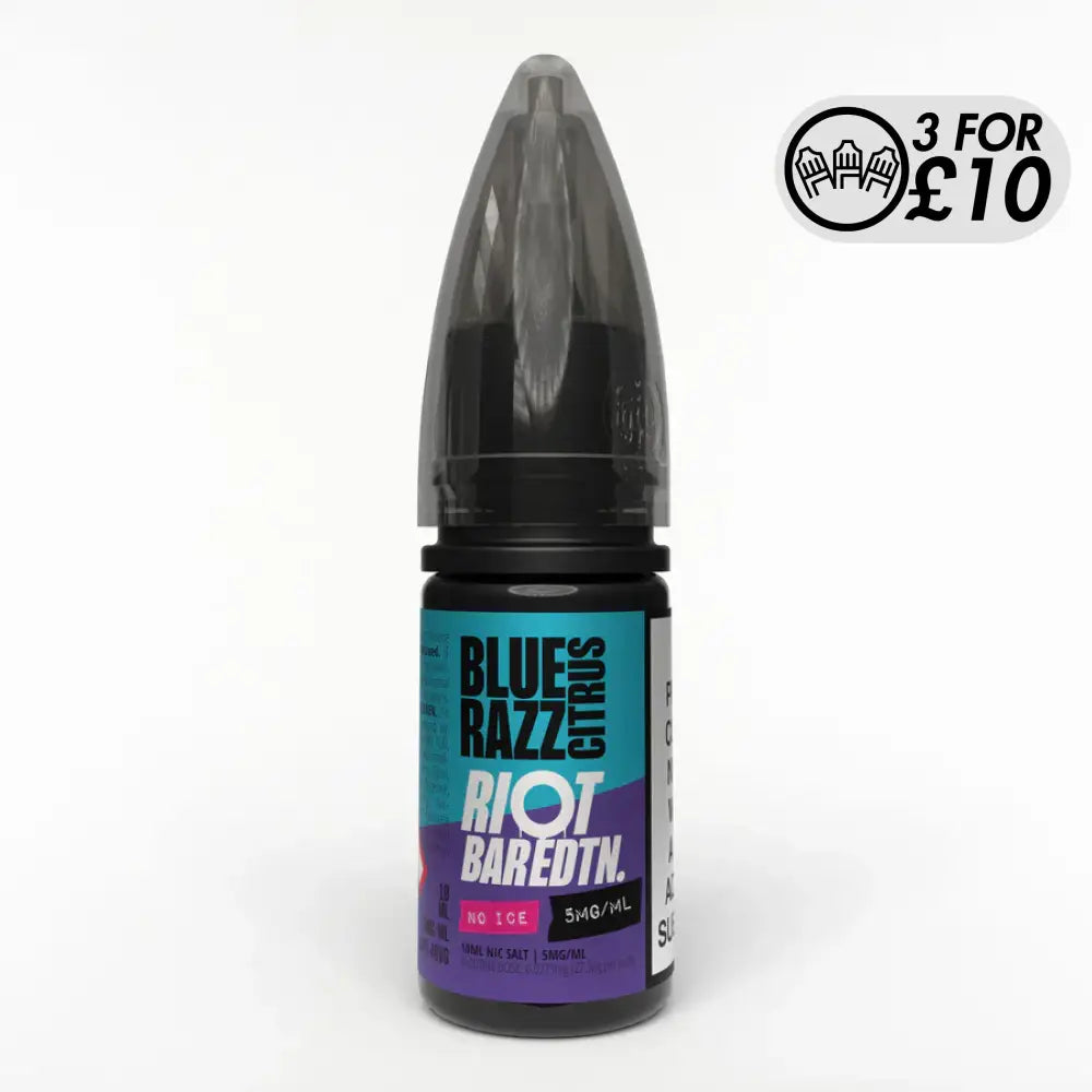 Riot Squad - Bar EDTN Edition NO ICE - Nic-Salts Blue Razz Citrus / 5MG Nic-Salts