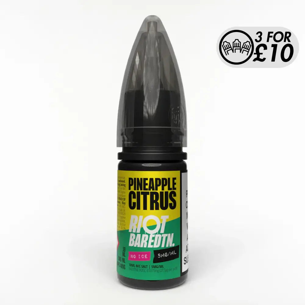 Riot Squad - Bar EDTN Edition NO ICE - Nic-Salts Pineapple Citrus / 5MG Nic-Salts