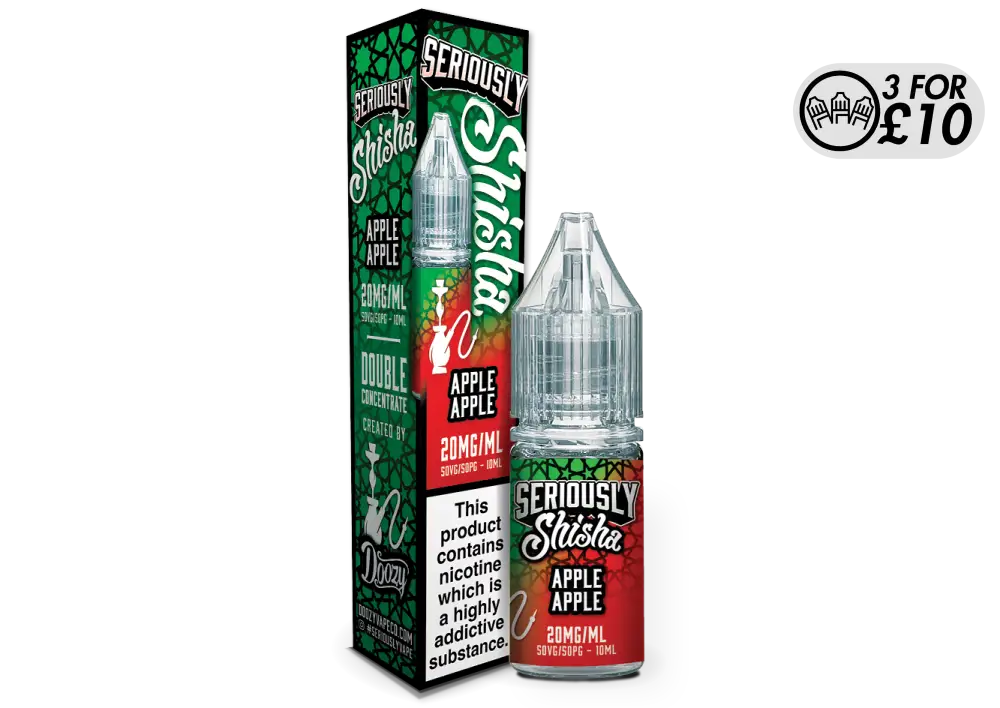 Seriously Shisha - Nic Salts - Doozy Vape Co. Apple Apple / 10MG Nic-Salts