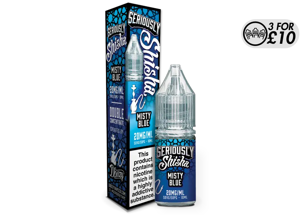 Seriously Shisha - Nic Salts - Doozy Vape Co. Misty Blue / 10MG Nic-Salts