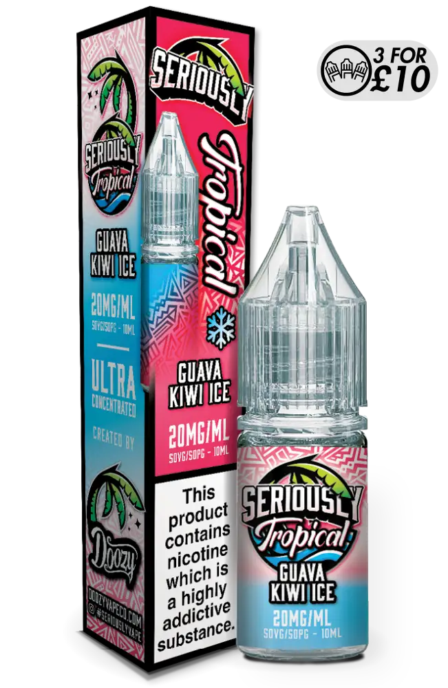 Seriously Tropical - Nic-Salts - Doozy Vape Co. Guava Kiwi Ice / 10MG Nic-Salts