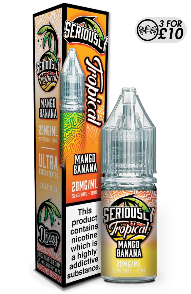 Seriously Tropical - Nic-Salts - Doozy Vape Co. Mango Banana / 10MG Nic-Salts