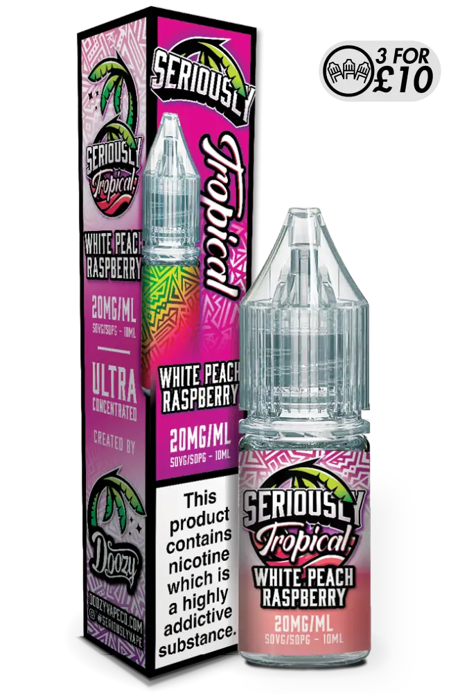 Seriously Tropical - Nic-Salts - Doozy Vape Co. White Peach Raspberry / 10MG Nic-Salts