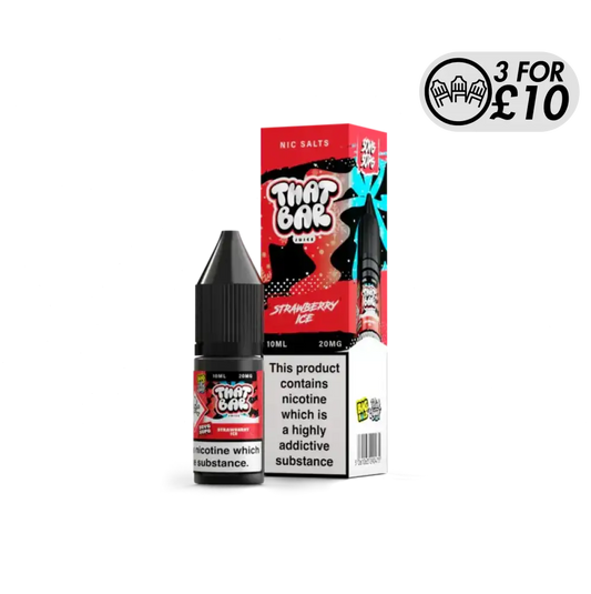 That Bar Juice - Nic Salts Strawberry Ice / 10MG Nic-Salts